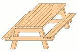 Picnic table image